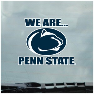 static cling decal We Are… Penn State with Athletic Logo